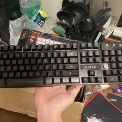 Gaming Keyboard Mouse And Mouse Pad