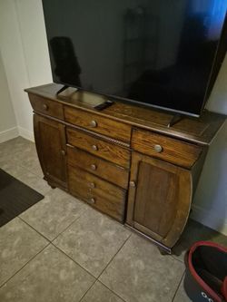 Dresser with mirror