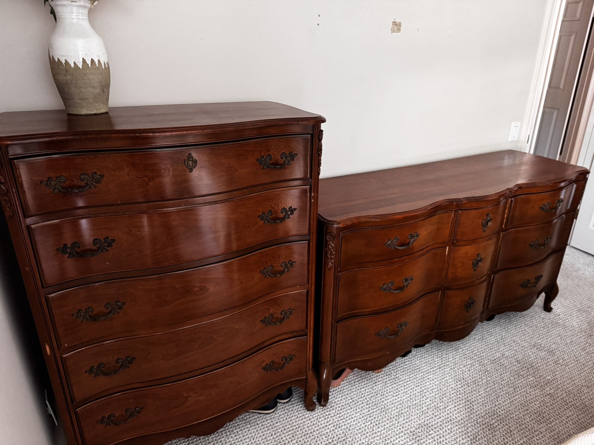 Antique Basset Tall Chest