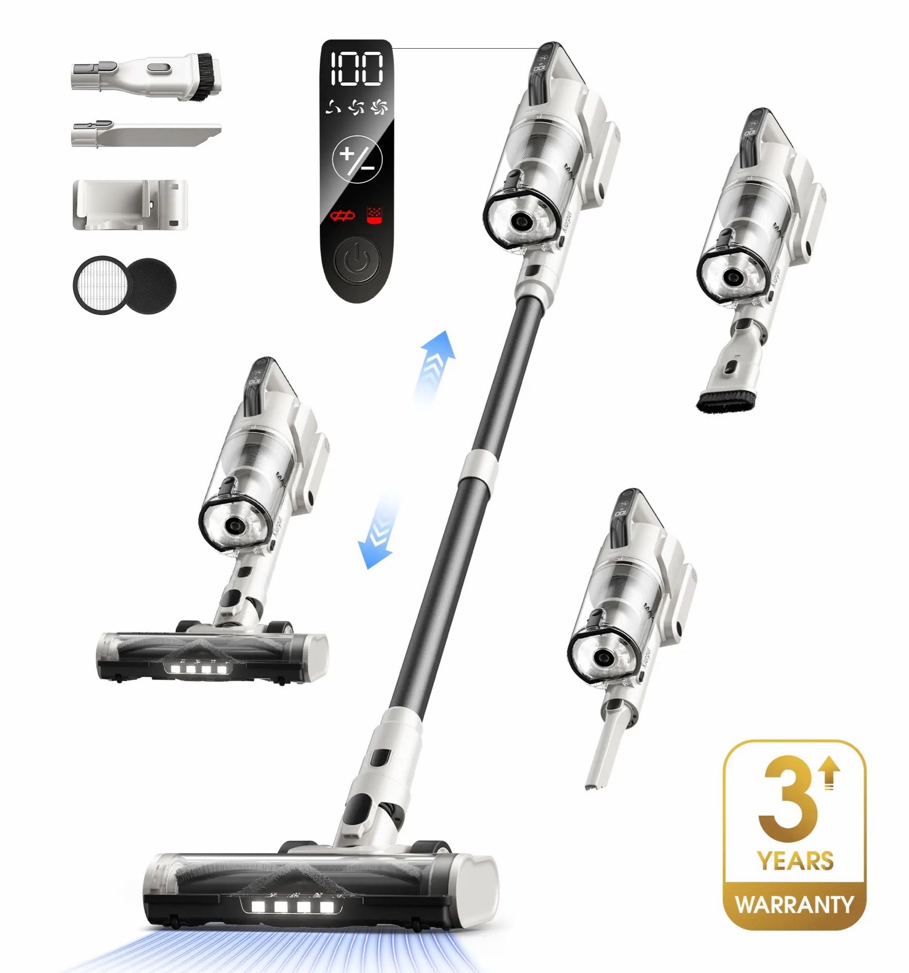 Brand New - Klarpul Cordless Vacuum Cleaner – 50Kpa Powerful Suction