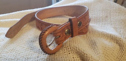 Vintage Hand Tooled Belt