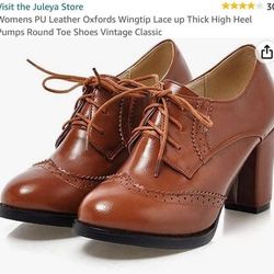 Women’s Brown Oxford Heels