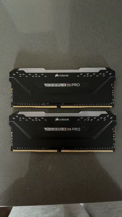 VENGEANCE® RGB PRO 8GB (2 x 8GB) DDR4 DRAM Up To 3200MHz C16 Memory Kit — Black