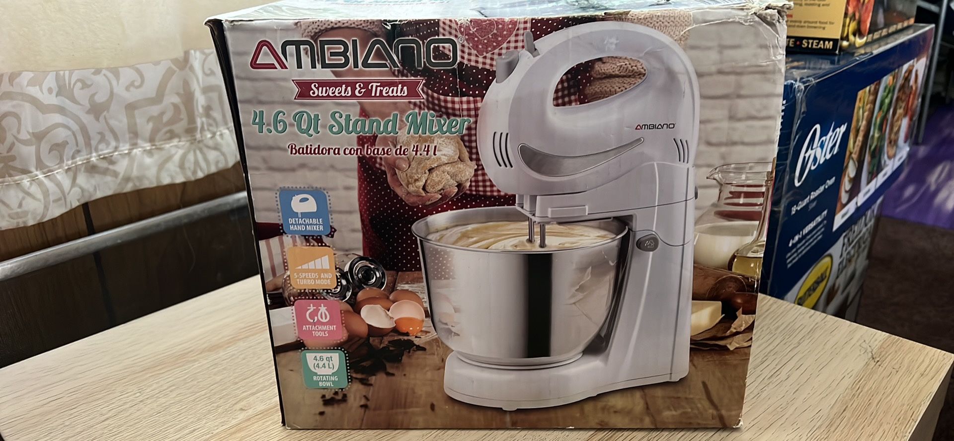Ambiano 4.6 Qt. Stand Mixer Set detachable hand mixer