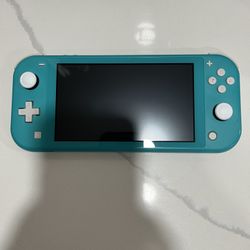 Nintendo Switch Lite Turquoise Color Handheld Console with Charger 