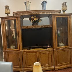 Solid Wood Entertainment Piece