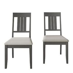 CraftPorch Classic Wooden Dining Chairs (Set of 6)- Grey
