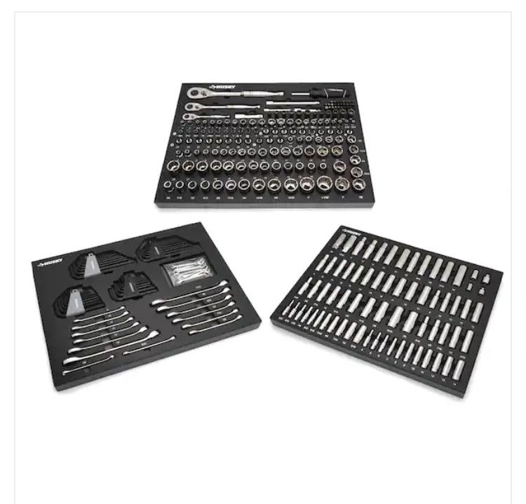 Husky Mechanics Tool Set in EVA Trays (290-Piece)- NEW IN BOX