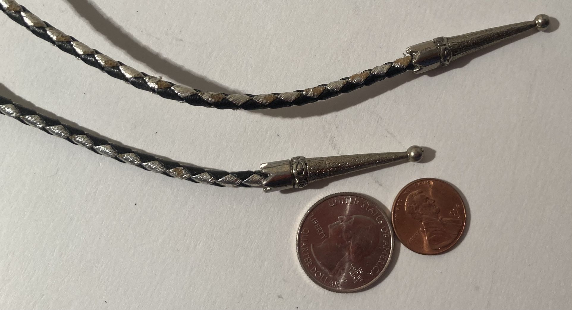 Vintage Bolo Tie Silver And Turquoise Native Design Quality