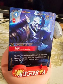Riftbound league of legends card Zed alt art