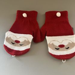 Fun Festive Holiday Santa Gloves/Mittens NEW
