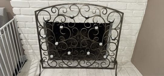 Metal Fireplace Cover