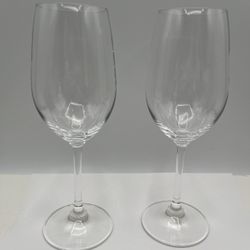 MARQUIS Waterford Crystal Wine Glasses. Signed. Set Of 2 Pieces 