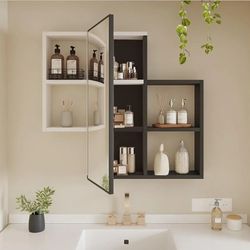 Medicine Cabinet With Mirror And Shelves