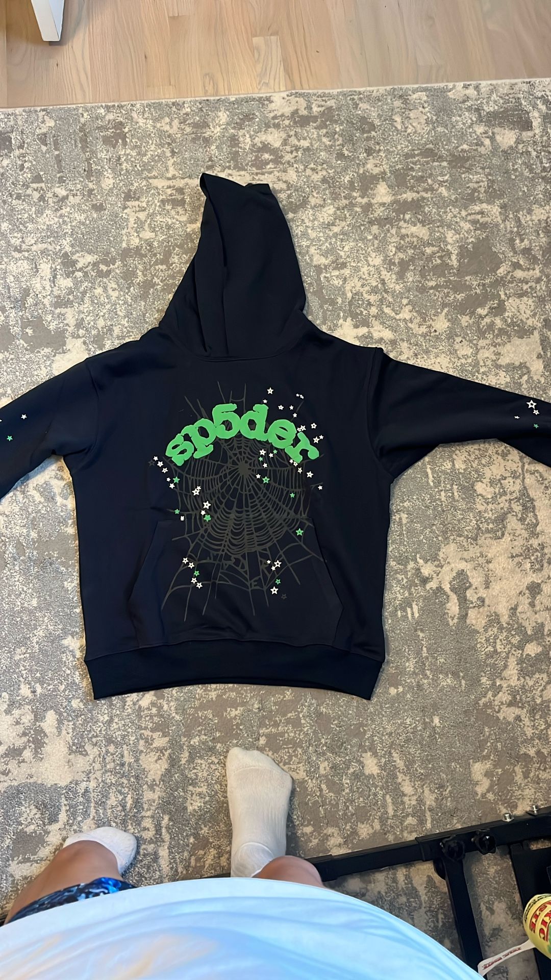 Green And Black Spider Hoodie