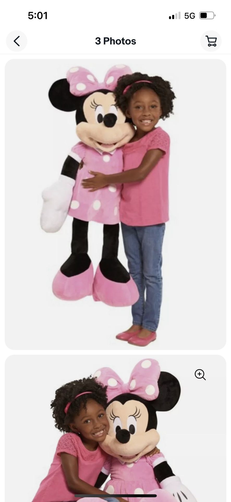 Disney Giant Character 40" Plush, Minnie