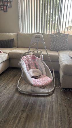 Pink Baby swing