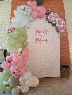 Baby In Bloom Babyshower Backdrop