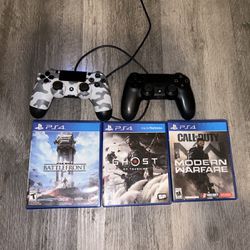 PS4 Pro With Games And 2 Controllers!