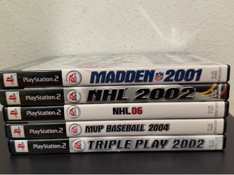 Madden NHL Baseball Triple Play PS2 Game Lot of 5