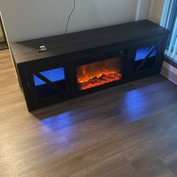 Fire Place Tv Stand 