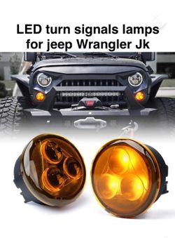 LED turn signals lamps smoke color lens amber light