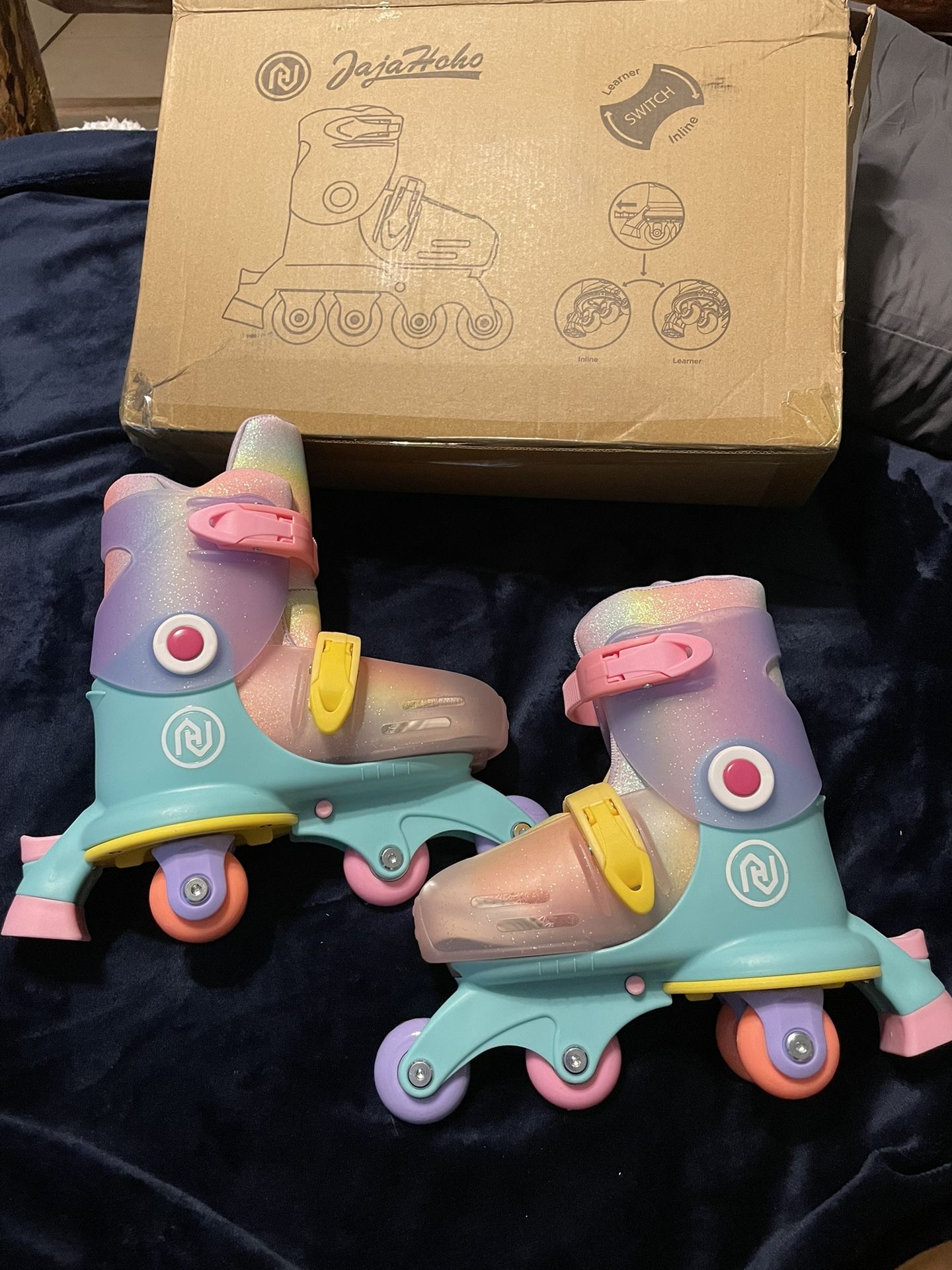 2-in-1 Roller Skates For Kids