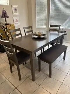 Grey dining set x 6 from Ashley’