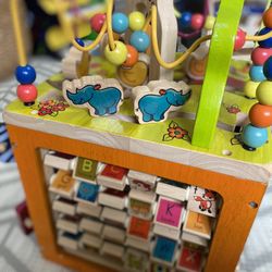 Wooden Activity Cube Toy