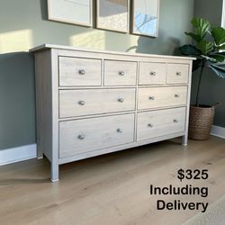 Ikea Hemnes Gray Wooden 8 Drawer Dresser – Free Delivery 🚚