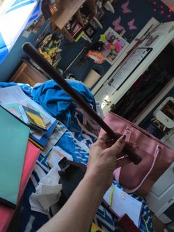 Small Darkwood Louisville Slugger Bat Signed By Johnny Bench