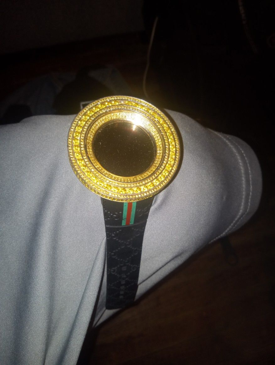 Authentic iced Out Gucci Watch 350$ OBO Will Trade For 4wheeler