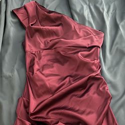 XSCAPE Beautiful Jersey Burgundy Formal Dress | Size 8
