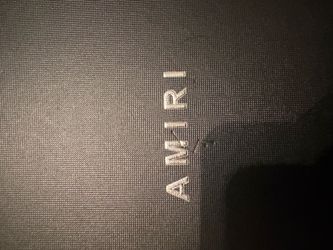 Amiri Black Embroidered Logo Garment