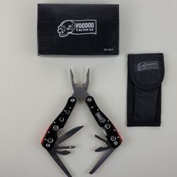 Voodoo Tactical Multi-Tool EDC Survival Camping Hiking With Sheath *NEW IN BOX*