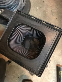 2005 cummins stock airbox with drop in deep k&n