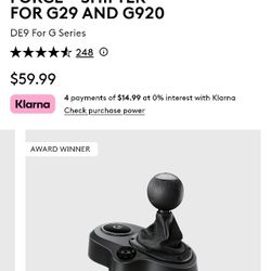 Logitech Shifter G920 G29 G28 Racing Simulator Shift Knob