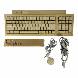Vintage Apple Mac Keyboard II Model M0487 with Cable and Microphone - Working