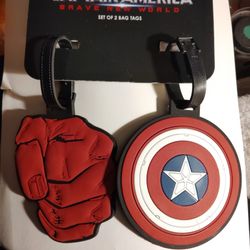 BRAND NEW, SET OF 2, CAPTAIN AMERICA, BAG YAGS