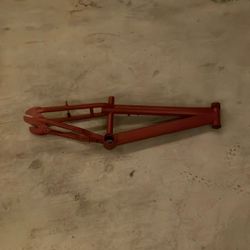 Matte Red Bmx Bike Frame