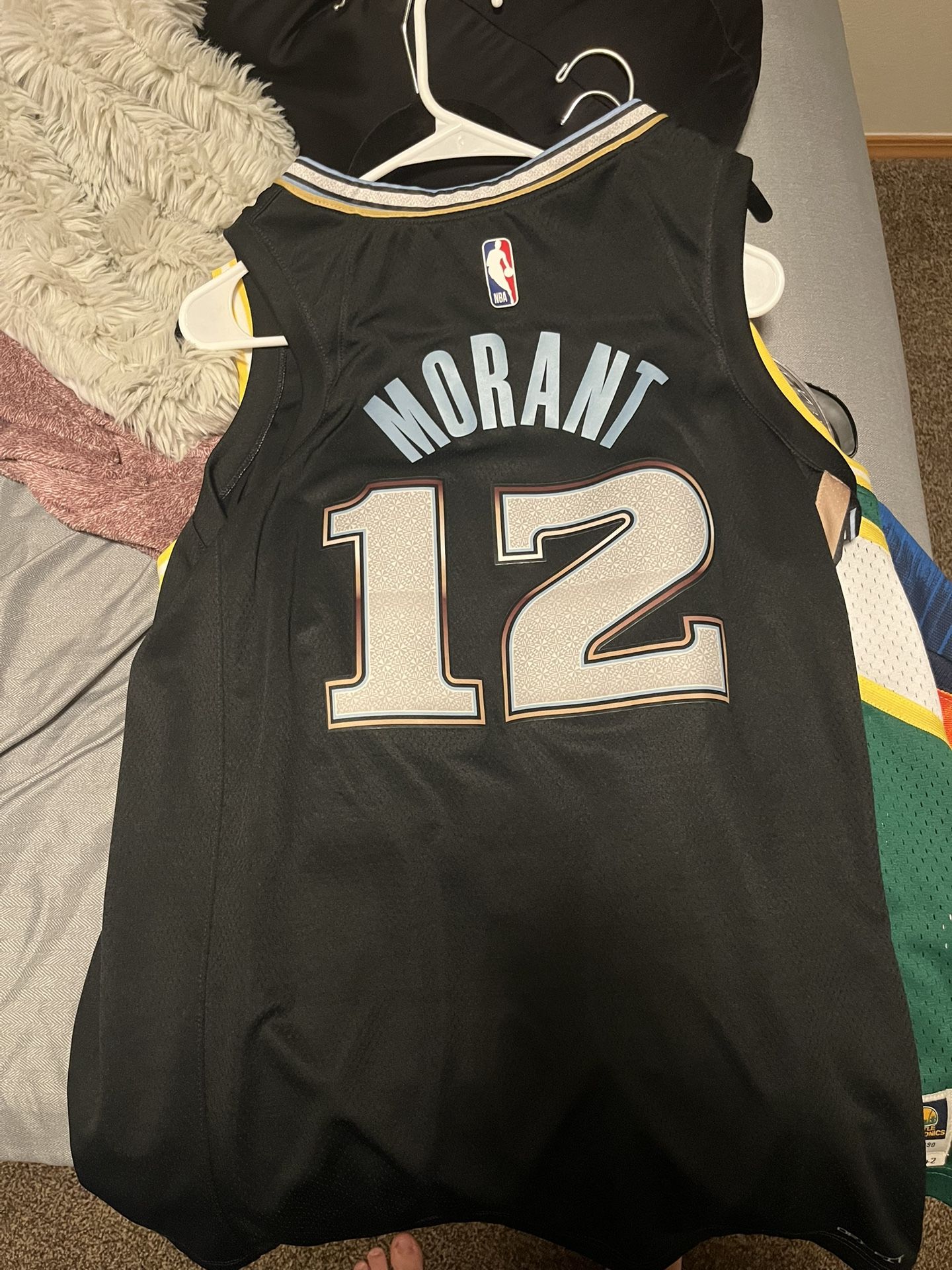 Men's Memphis Grizzlies Ja Morant Nike Black 2022/23 Authentic