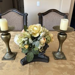 10” Brass Candle Holder.