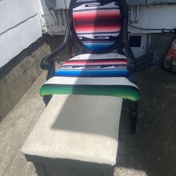 Black Southwestern Accent Chair