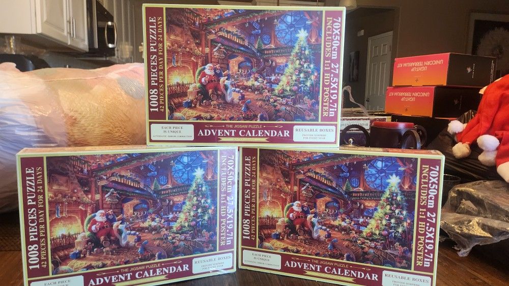 CHRISTMAS ADVENT PUZZLE CALENDAR 1008 PIECES