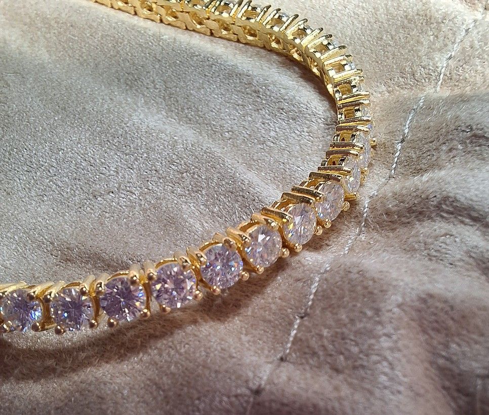 Sparkling 3mm Moissanite Tennis Bracelet