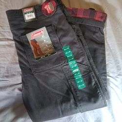 COLEMAN STRETCH FLEECE LINED CARGO PANTS PHANTOM Men’s Size 40W x 30L, New