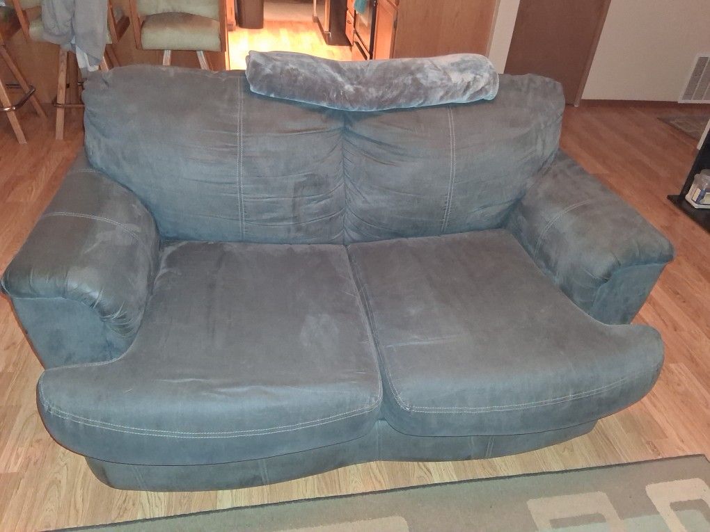 Suede Couch And Loveseat