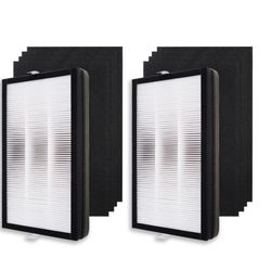 PUREBURG Replacement Filter Compatible With Filtrete F1 Filter Fits FAP-C01-F1 & FAP-T02-F1 FAPF-F2-A FAP-C01-F2 & FAP-T03-F2 Air Purifiers,2-Pack H13
