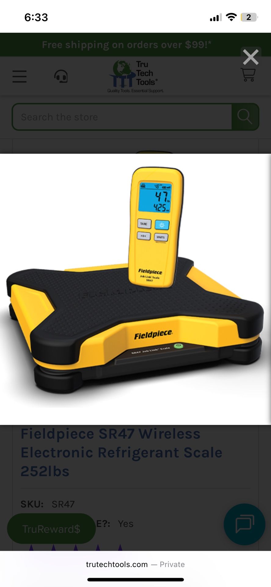 Wireless Refrigerant Scale SR47