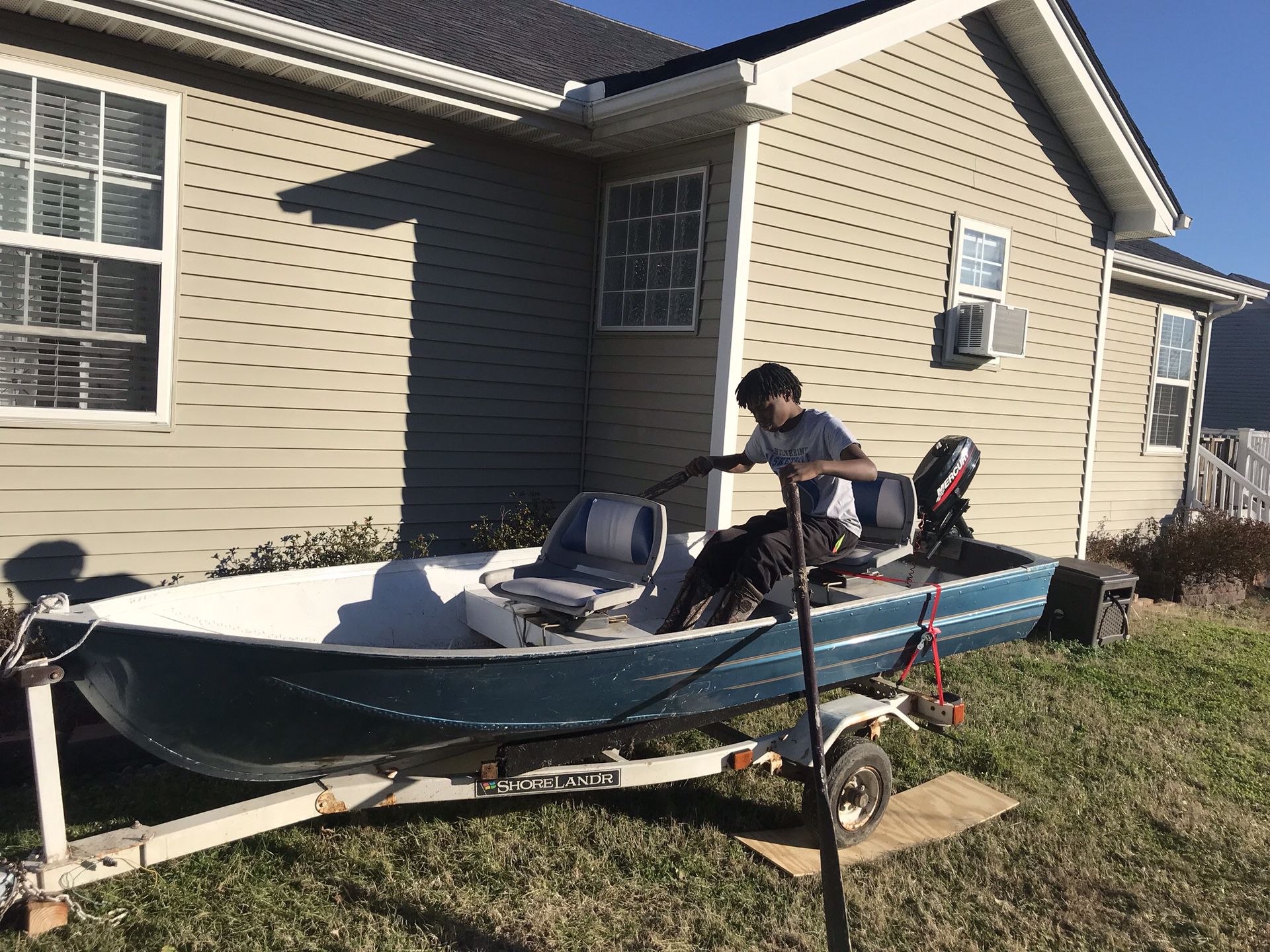12 ft jon boat and trailer